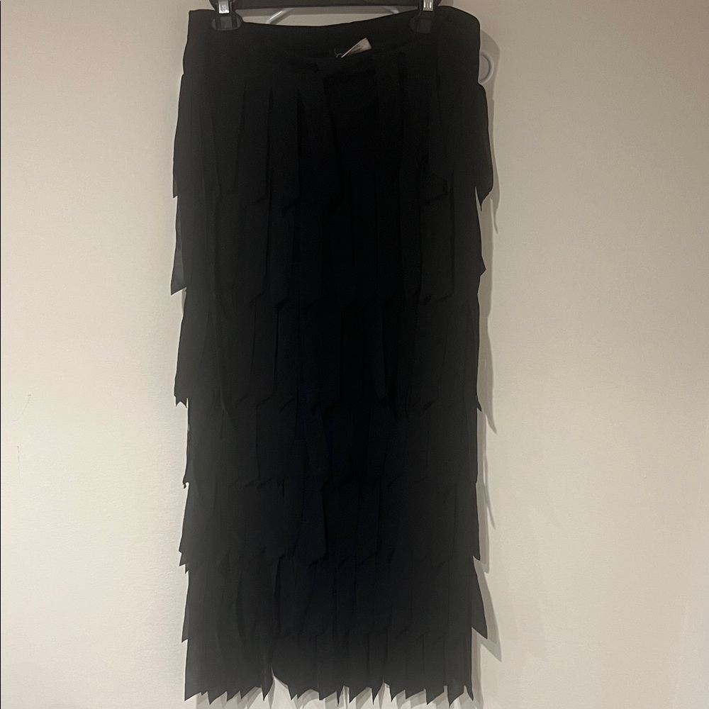 Chic Black Asymmetrical Skirt vintage
